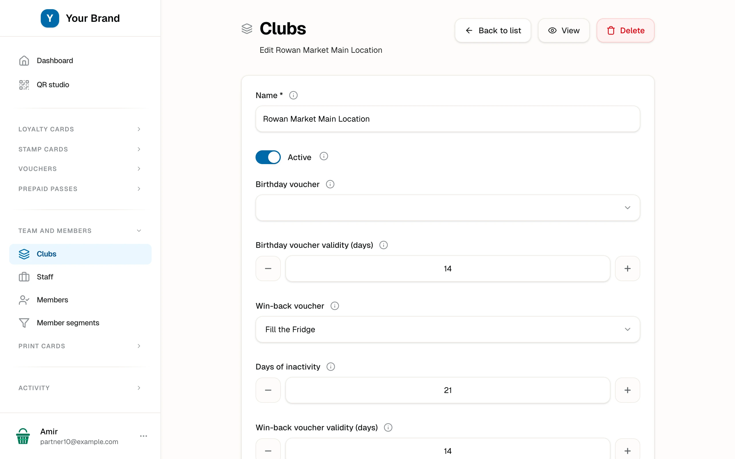 The club form with the Fill the Fridge win-back set to 21 quiet days
